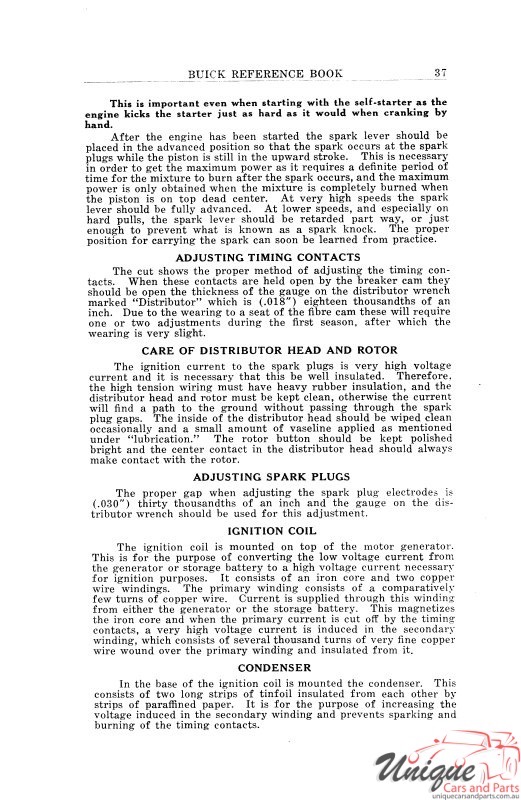 1918 Buick Reference Book Page 10